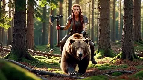 Barbarian on grizzly by kerrick89