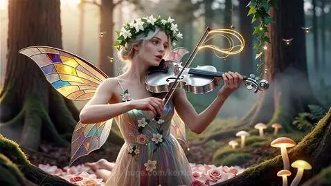 Fairy playing violin by kerrick89