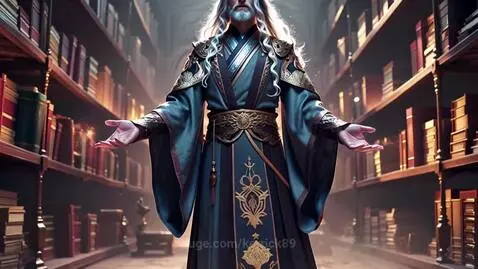 Wizard in library by kerrick89