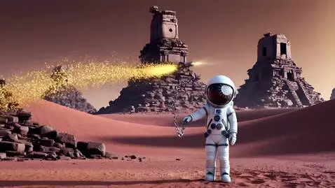 Astronaut on Mars by kerrick89