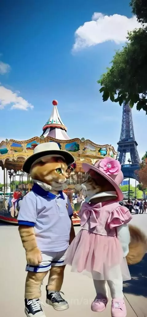 Cats in Paris by angela