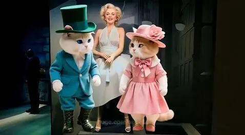 Cats in the Wax Museum by angela