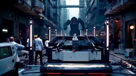 A HUGE! gorilla running to distory the lab but then Fire com... by aidenimer1707