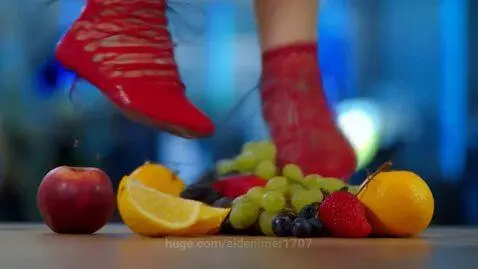 Lady dancing on a fruit salad by aidenimer1707