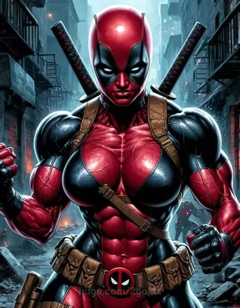 Deadpool girl by 2goldx