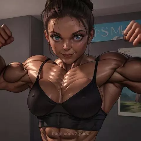 Bodybuilder girl by 2goldx