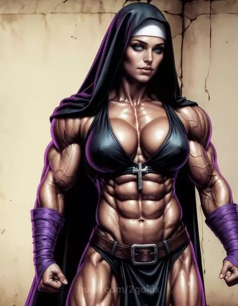Nun bodybuilder by 2goldx
