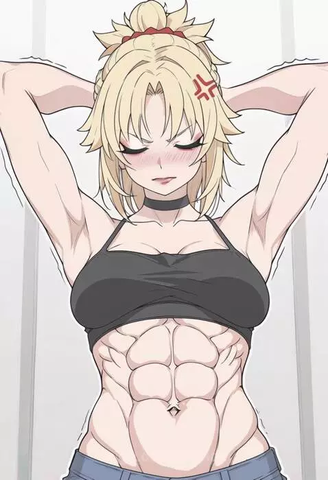 Mordred abs flex by 2goldx