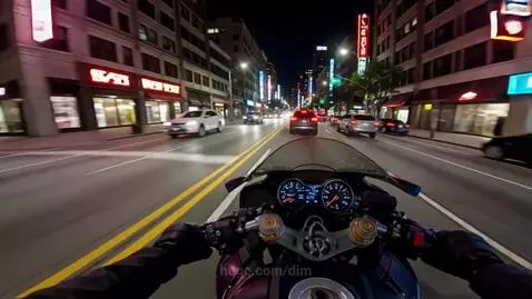 LA night by dim