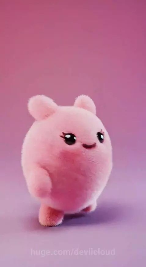 Pinky Fluff Dances To 1UP! by Devil Cloud by devilcloud