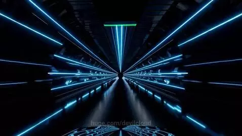 Glowing Tunnel Drive | Light Loop Street by devilcloud