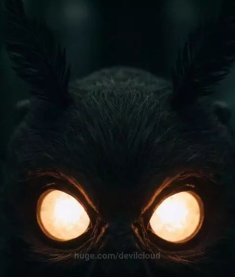 Mothman Closeup by devilcloud
