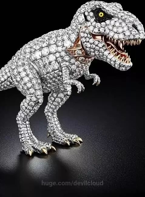 Diamond Gold T-Rex by devilcloud