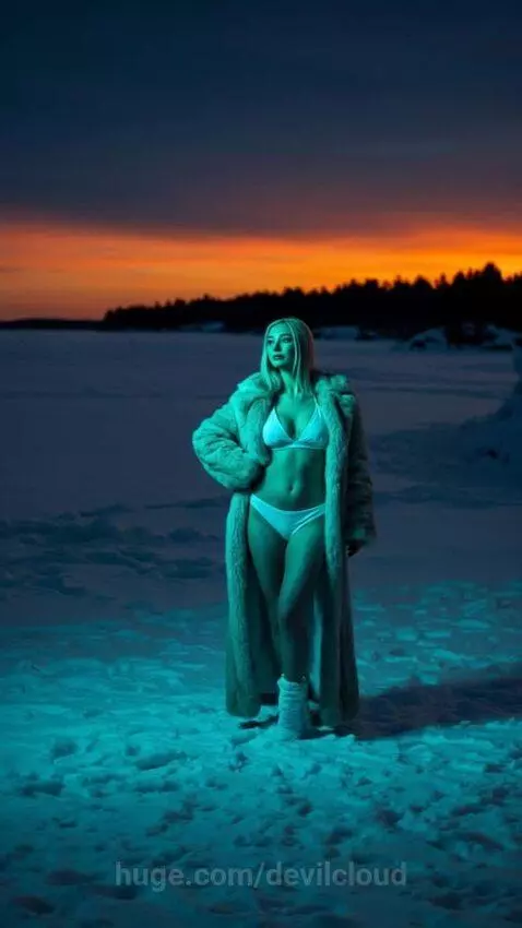 Frozen Tundra Fashion Photoshoot by devilcloud