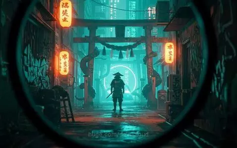 Cyberpunk Samurai Cinematic Short by devilcloud