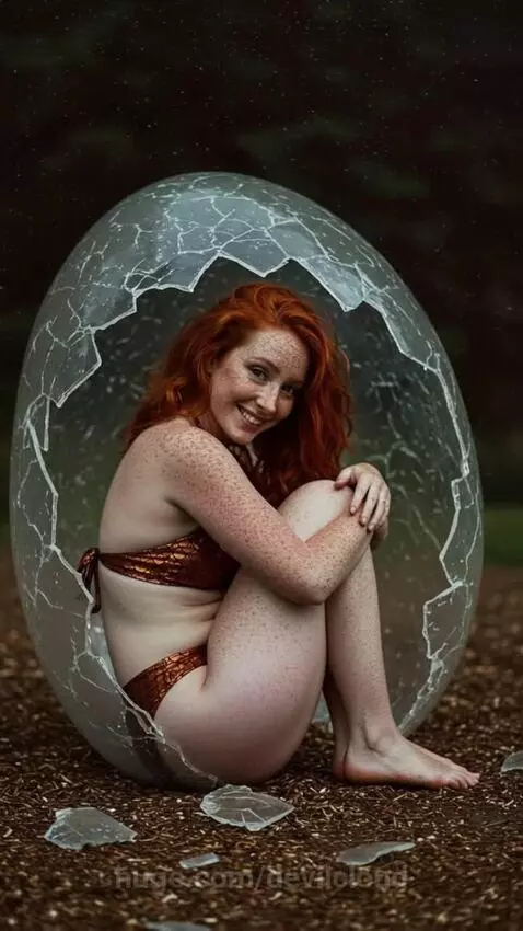 The Dragon Has Hatched From Her Egg | Redhead Female Fashion by devilcloud