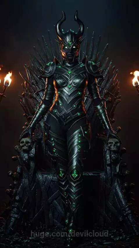 Dark Emerald Elf Queen by devilcloud