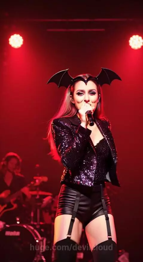Cute Vampire Singer Show by devilcloud