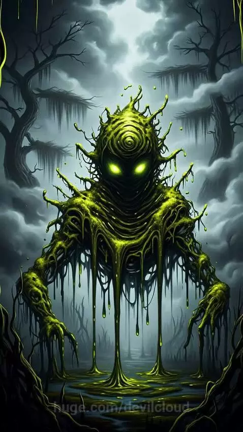 Swamp Drip Golem by devilcloud