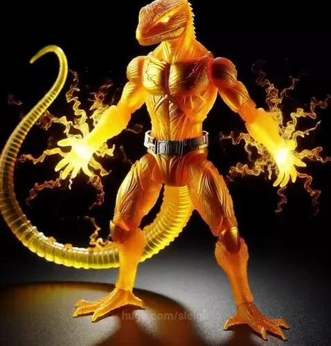 lizard man by sleigh