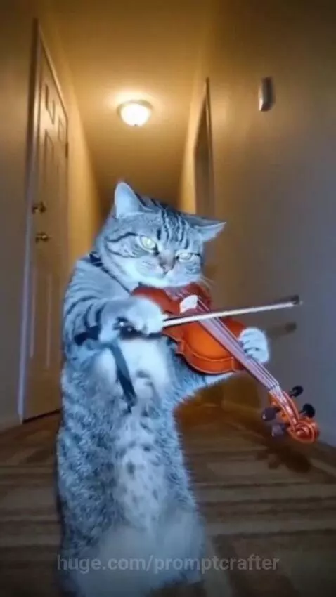 Cats @ 2 AM be like.... by promptcrafter