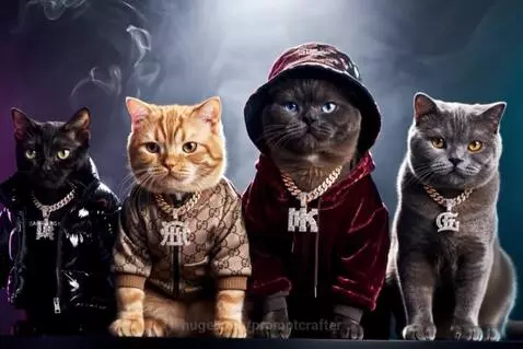 Meow Gang by promptcrafter