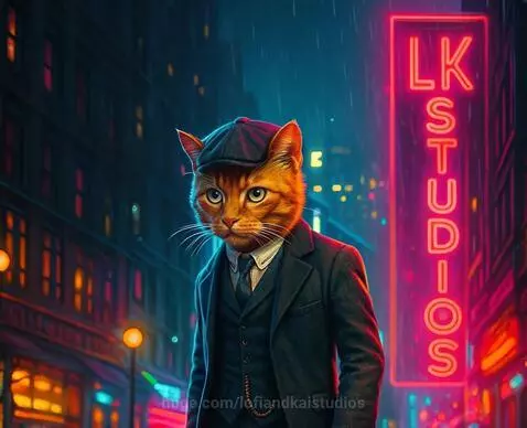 "He walks alone through the city. But someone is always watc... by lofiandkaistudios