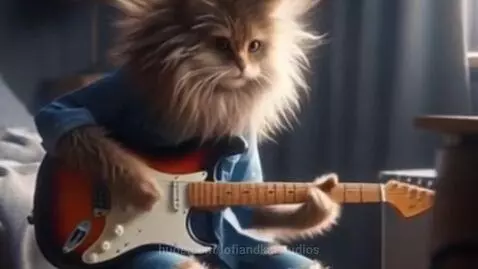The Cat's Guitar by lofiandkaistudios
