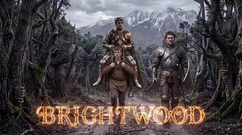 Trailer for Brightwood showing Prince Obert, Sir Galt, a talking fox Voss, and a medieval kingdom under threat.