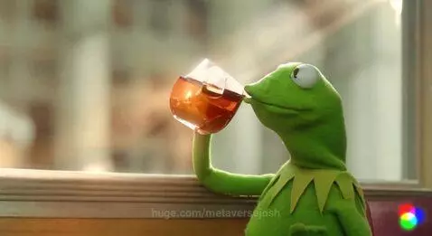 Kermit Drinking Tea by metaversejosh