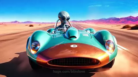 High-speed chase by blindove