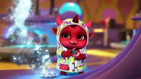 Cute demon lab wizard by d3savage