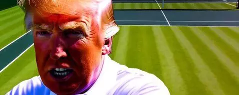 Donald trump playing at Wimbledon finals! by rally10