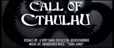 Shadowy tentacled creature in dark, foggy environment with glowing eyes.