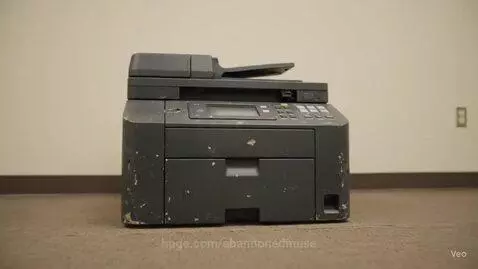 Printer Explodes Into An Office by abandonedmuse