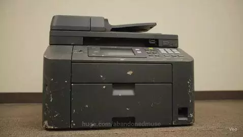 Printer Explodes Into An Office by abandonedmuse