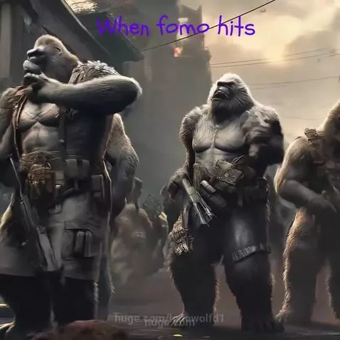 Fomo apes dancing when fomo hits by lonewolfd1