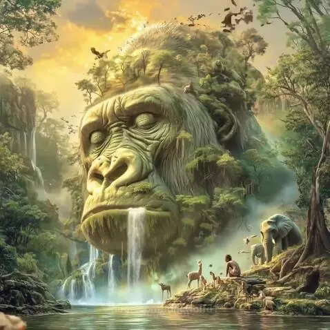 Fomo jungle waterfall by lonewolfd1