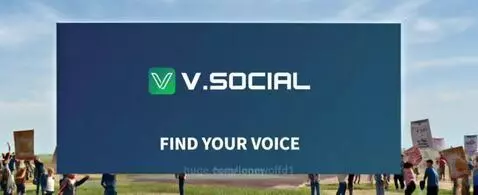 V.social celebrating it's launch soon by lonewolfd1