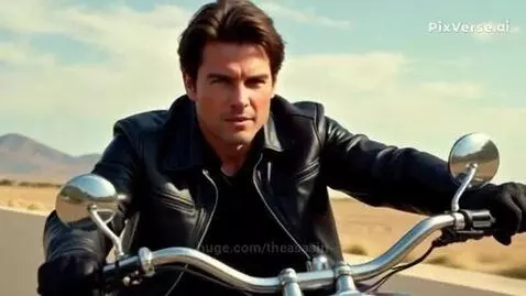 Tom Cruise on a motorcycle by theasasin