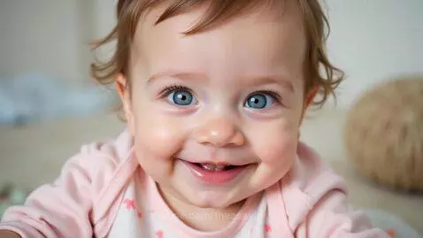 Cute baby smiling by theasasin