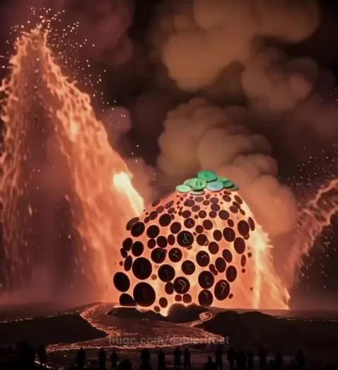 Kilauea erupts Crypto by dablerfrost