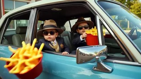 Dapper Babies order French Fries by dablerfrost