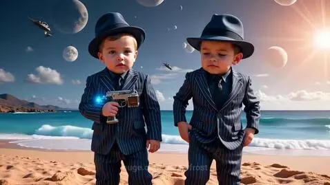 Alien crime stopping gangster babies by dablerfrost