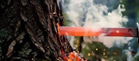 Satisfying wood cut (1000000 degrees knife!) by shakadoit
