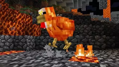 Steve's Lava Chicken! (cute video minecraft) by shakadoit