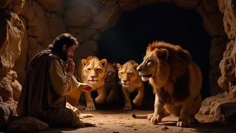 Daniel in the Lion's Den by dnaelite