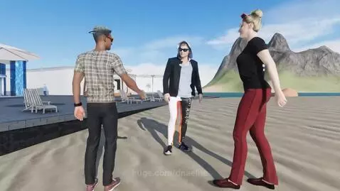 Meeting in the metaverse and high fiving each other! by dnaelite