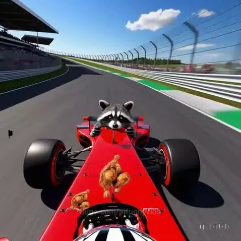 Crazy Raccoon Race! by aifunnyvids