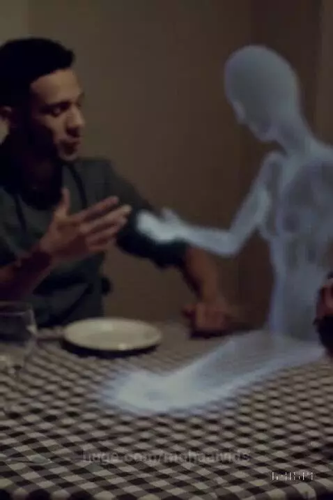 People having dinner but ghost apprears... by mohaaivids
